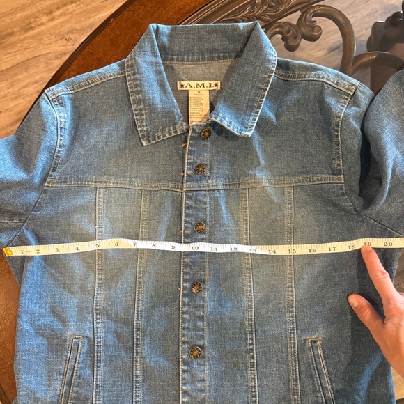 Vintage Medium A.M.I. Denim Jean Jacket - Picture 5 of 5